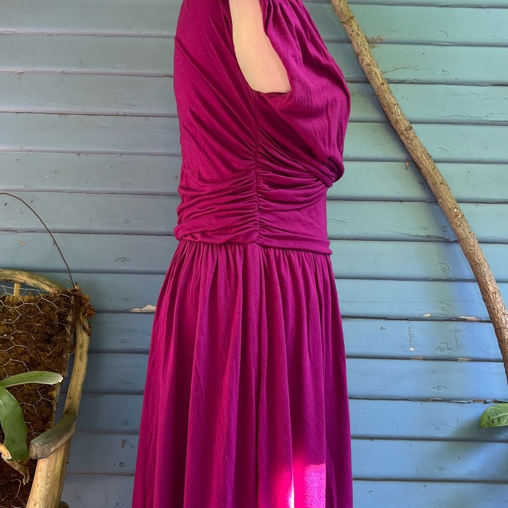 Velvet by Graham & Spencer Deep Purple Midi Dress - Picture 4 of 7